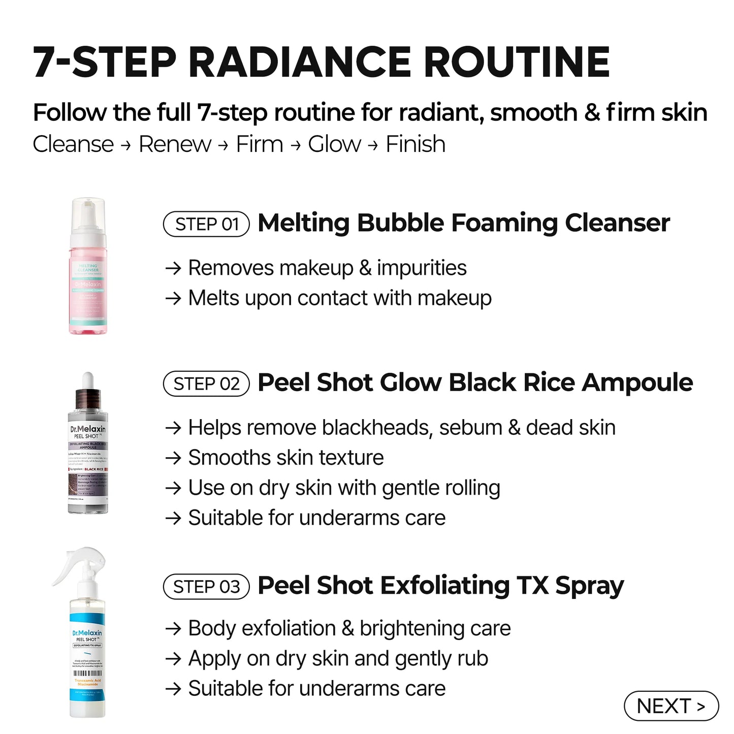 Dr. Melaxin Firming & Collagen Boosting 5-Step Skincare Gift Set